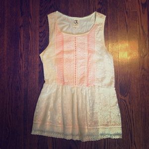 One September Sleeveless lace top